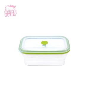 Hot Bán Thực Phẩm Lớp 400/600/900/1200ML Hình Chữ Nhật Thực Phẩm Lưu Trữ <span class=keywords><strong>Container</strong></span> Folding Silicone Đóng Mở Hộp Ăn Trưa - Product Image 6