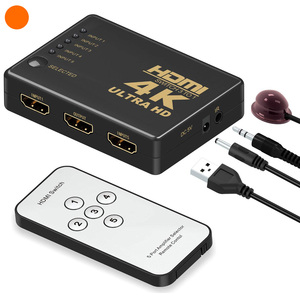 HDMI Chuyển Đổi Splitter, Thông Minh 5-Port 5 Cổng 5X1 HDMI Switcher, Hỗ Trợ 4K, Đầy Đủ HD1080p, 3D Với IR RF Từ Xa 1080P HD Video - Product Image 1
