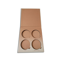 Palette de fard à paupières vide, emballage en carton, cosmétique, personnalisé, grille