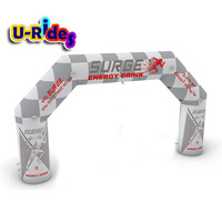 Arc de palmier gonflable en gros personnalisé arche extérieure arc gonflable étanche à l'air pour les événements fête de fête