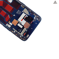 Pantalla AMOLED de Repuesto de 6.65 Pulgadas para Oppo Reno 10x Zoom, Pantalla LCD CPH1919 PCCM00, Panel Táctil OPPO con Marco y Sensor de Huella Dactilar