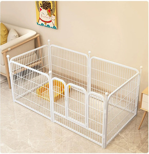 Casa per animali in ferro metallo cane recinzione cuccia per cani grande grande cane box interno ed esterno - Product Image 6