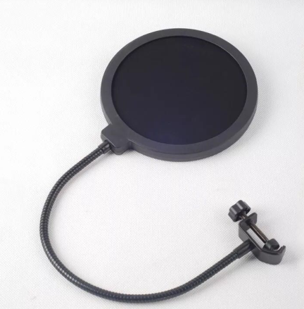 Professional Recording Metal Spray Guard Double Mesh Screen Free Bending Mic pop Filter for Microphone
