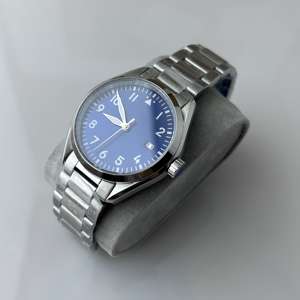 Reloj mecánico de lujo de gama alta 2025 para hombre, correa de acero, esfera verde, calendario, piloto, reloj para hombre - Product Image 2