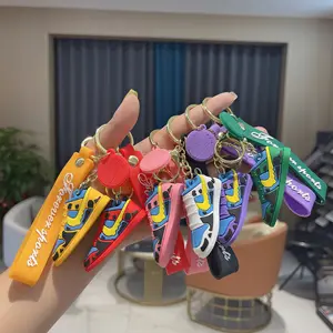 Wholesale Anime Keychain Cute Cartoon 3D PVC Designer Kids Women Silicon Mini Backpack Key Ring Accessories Rubber Key Chains