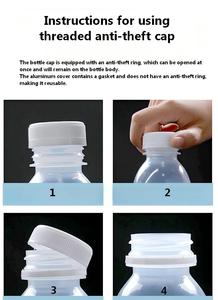 고온 저항 반투명 대용량 PP 플라스틱 주스 병 38mm 마개 400ml 500ml 1000ml 1250ml - Product Image 5