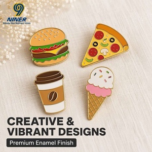 Broches et épingles personnalisées pour fabricants : badges gravés au laser et épingles en émail sur mesure au design mignon - Product Image 1