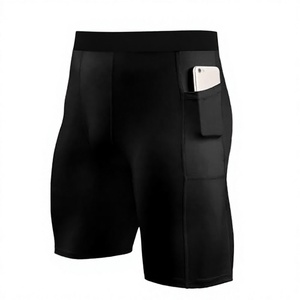 Shorts de bain mi-longs en polyester tricoté pour hommes, séchage rapide, légers, élastiques, pour la plage et l'été, vente en gros ODM - Product Image 3