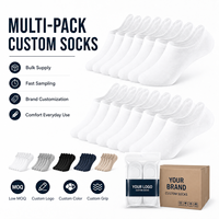 Großhandel Benutzerdefinierte Logo Weiße Unsichtbare Socken Niedrig Geschnittene Baumwoll-Sportsocken Fabrikpreis Geringe Mindestbestellmenge Private Label