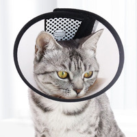 Collier conique souple pour chien et chat, idéal après une opération, anti-morsure et anti-léchage, collier de récupération pour chien, collier éлизабетан, translucide, réutilisable, collier conique souple pour chien