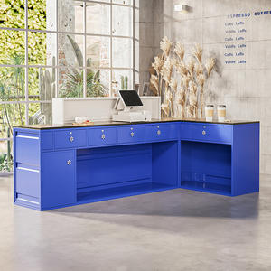 Cajero gimnasio <span class=keywords><strong>Internet</strong></span> celebridad minimalista hierro estilo Industrial Bar Retro moderno pequeño mostrador de recepción - Product Image 3