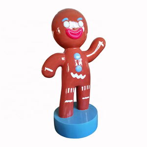 Fibra de vidrio Navidad <span class=keywords><strong>hombre</strong></span> de jengibre - Product Image 5