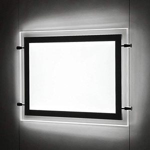 A4 A3 Portrait Store Window Sign Poster <b>Frame</b> Led Backlit Real Estate Window Hanging Acrylic Advertising Display Light Box - Product Image 5