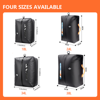 Sacs de voyage sans air durables personnalisés en usine, sacs de compression sous vide imperméables et réutilisables pour valises de voyage