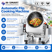 Commerciële 3500W elektrische roerbakpan, automatische rijstwok, roterende wok, restaurantkookpan, keukenmachine, apparatuur