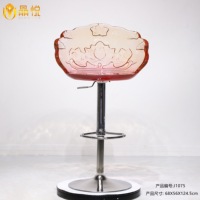 JingYue chaise élégante en résine transparente de luxe personnalisée meubles fabriqués à la main pour espaces commerciaux hôtels salons