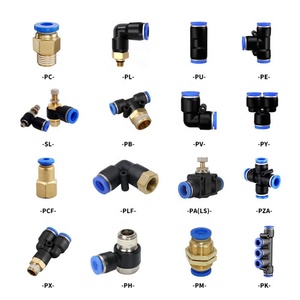 Conectores Neumáticos Tipo L, Tipo T, Conector de Unión de 3 Vías, Codo para Manguera de Aire PU, Conector Rápido a Presión, Accesorios de Plástico para Manguera de Aire Neumática - Product Image 1