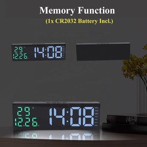 <span class=keywords><strong>Reloj</strong></span> Despertador <span class=keywords><strong>Digital</strong></span> LED <span class=keywords><strong>de</strong></span> <span class=keywords><strong>Pared</strong></span> <span class=keywords><strong>con</strong></span> Temperatura, Calendario, Retroiluminación Ajustable <span class=keywords><strong>y</strong></span> Temporizador para Dormitorio u Oficina - Product Image 6