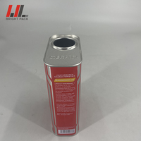 Boîte en métal carrée de 1/4 de gallon avec couvercle de 42 mm pour l'emballage de solvants et nettoyants