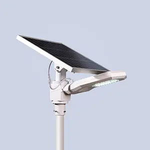 Farola solar led de fabricante de China, poste de acero, lámpara solar de carretera con panel solar