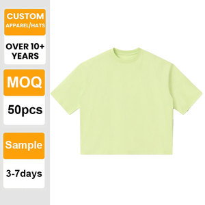 Camiseta de Alta Calidad con Logotipo Personalizado, Lisa, 100% Algodón, Gruesa, con Hombros Caídos, para Impresión al por Mayor, Bordado para Hombre - Product Image 1