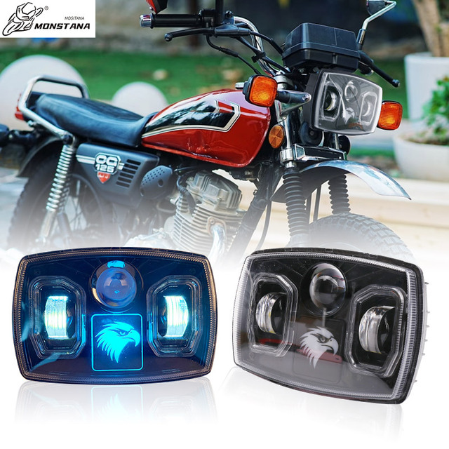 High Quality RGB Front Plastic Motorcycles Led Headlight with High/Low Beam High Brightness & Turn Signal