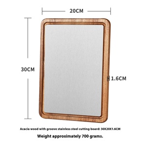 Tabla de cortar de <span class=keywords><strong>madera</strong></span> de acacia y mármol - Product Image 5