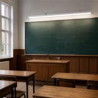 Lampu Papan Tulis LED CE RoHS Ra90 1200mm Asimetris Terpolarisasi Penerangan Sekolah Pemasok Produk Pendidikan