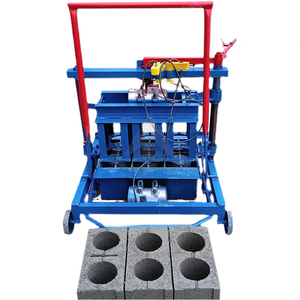 Máquina para fabricar ladrillos de cemento de suelo vibratorio de enclavamiento semiautomático, máquina para hacer bloques de puesta de huevos huecos de hormigón - Product Image 2