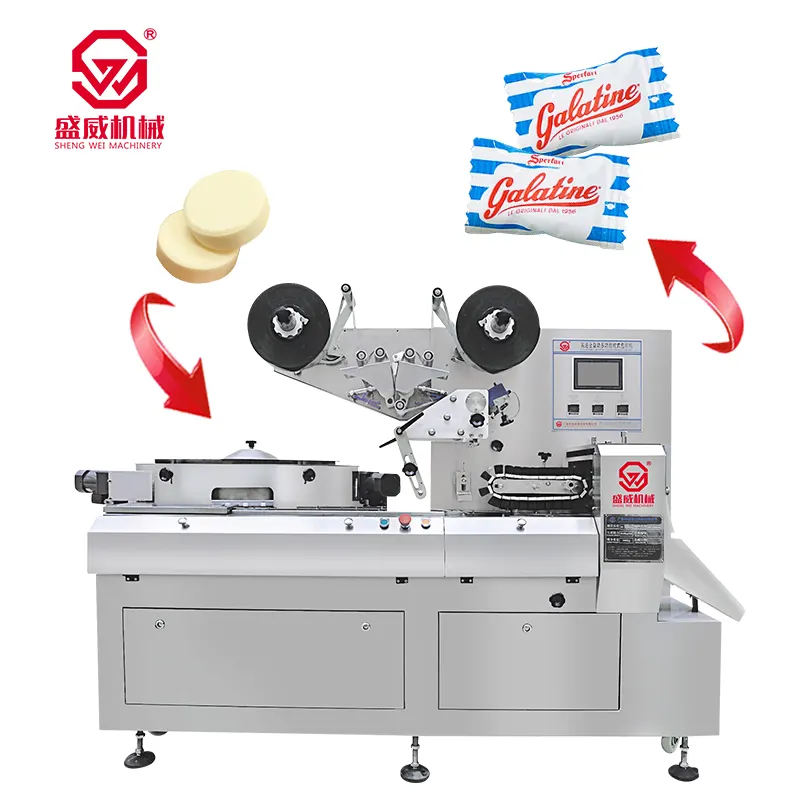 Shengwei makineleri yüksek hızlı çikolata yumuşak şeker sütlü şeker tabletler sayma poşet yastık paketleme makinesi