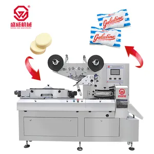Shengwei 기계 높은 속도 초콜릿 부드러운 사탕 우유 사탕 정제 계산 향 주머니 베개 포장 기계