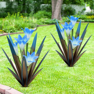 Ornement de plante <span class=keywords><strong>d</strong></span>'<span class=keywords><strong>agave</strong></span> en métal peint à la main pour la <span class=keywords><strong>d</strong></span>écoration intérieure Art de jardin et sculpture de pelouse - Product Image 6