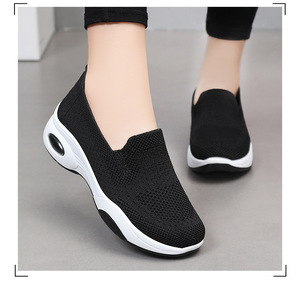 Chaussures de sport à coussin d'air pour femmes, respirantes, en maille, à enfiler, baskets de marche, merveilleuses chaussures de sport pour la course à pied - Product Image 5