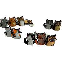 Amortisseur de raquette de tennis amusant et mignon en silicone avec motifs de chat, réduit le bruit et les vibrations pour accessoires de sport