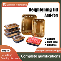 Wegwerp PET-maaltijdbak Plastic Doos voor Fastfood Hoge temperatuur magnetron Bestand tot 120 ° Pakketdoos