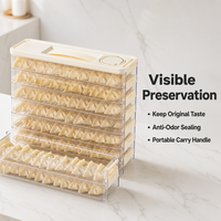 Boîte à raviolis en plastique de qualité alimentaire personnalisée pour la conservation et l'organisation dans les espaces étroits des portes latérales du réfrigérateur et du congélateur