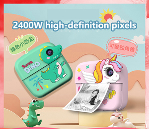 Caméra d'impression instantanée pour enfants adaptée à la photographie Photos Mini imprimante thermique pour enfants Cadeau de vacances - Product Image 2