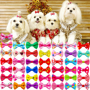 Lindos Lazos para el <span class=keywords><strong>Pelo</strong></span> de Perros Pequeños, Accesorios para el <span class=keywords><strong>Pelo</strong></span> de Mascotas, Lazos de Cinta Estampada Colorida, Lazos para el Cuidado de Cachorros y Gatitos, Suministros para Mascotas al por Mayor - Product Image 3