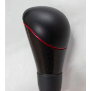 Pommeau de levier de vitesse en fibre de carbone, forme double bulle, pour voiture à transmission manuelle - Product Image 1