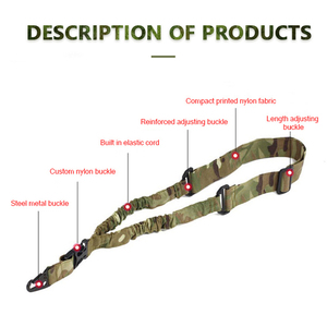 Outdoor americano a punto singolo in Nylon Cross-Body caccia fionda corda c compito di addestramento speciale con caratteristiche regolabili - Product Image 5