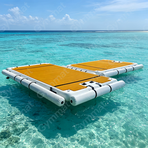 Plateforme flottante modulaire gonflable pour lac, île flottante, ponton, radeau avec surface antidérapante pour piscine, plage, lac, rivière - Product Image 3