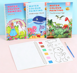 Comes with Paint Gouache Watercolor Paper Coloring <b>Book</b> 13x19cm Can Be Used As a Bookmark - Product Image 2