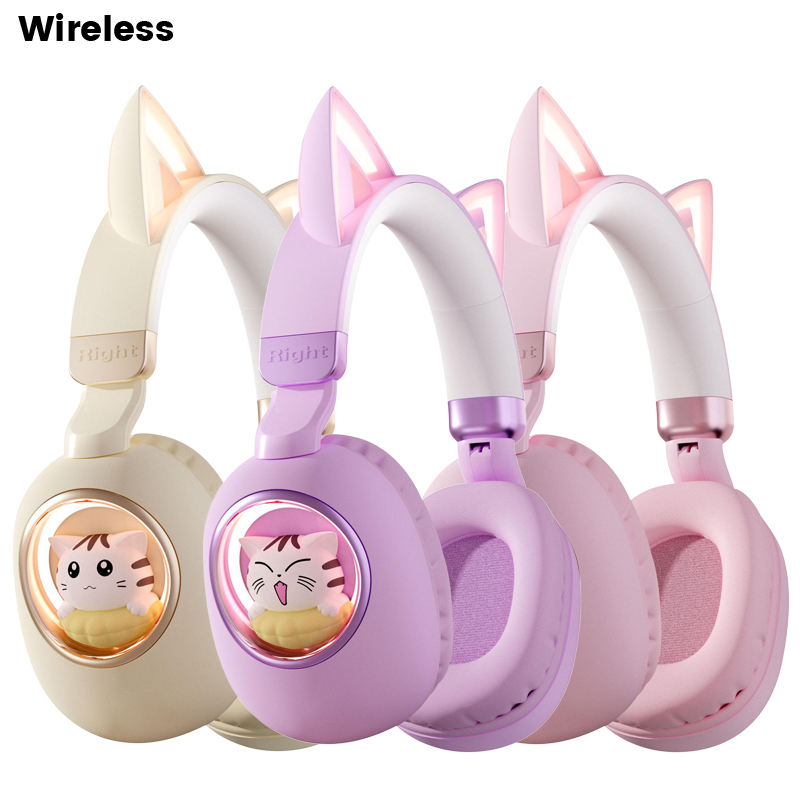Beautiful Headset for Girls Pink Wireless Gaming Gear