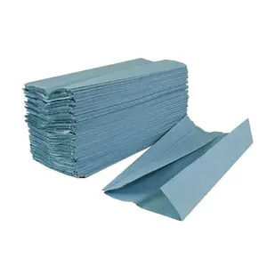 ผ้าเช็ดมือกระดาษพับ1/2ply C/V สีเขียวสีฟ้าสีเขียวเชิงพาณิชย์