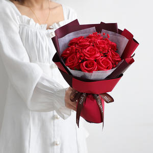 Tanabata Rose Bouquet <b>Gift</b> Box Valentine's Day Mother's Day <b>Gift</b> Soap Rose <b>Gift</b> Box Simulation Soap Flower Finished Product - Product Image 2