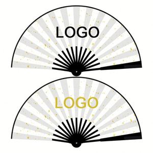 Abanico Plegable de Bambú Grande Personalizado con Impresión por Sublimación, Abanico Manual para Bodas, Fiestas, Festivales - Product Image 2