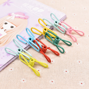 Clips de Metal Coloridos Multifuncionales para Ropa, Fotos, Toallas, Calcetines, Uso General, Color Aleatorio, Material de Hierro - Product Image 2