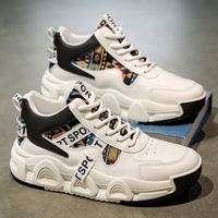 Chaussures décontractées montantes respirantes de haute qualité pour hommes, prix de gros, chaussures de sport antidérapantes pour adolescents, plateforme de course