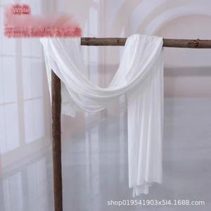 جديد حديث الزفاف الشاش الستار الحليب الحرير تمتد القماش السقف موجة القماش فندق المرحلة خلفية الديكور عيد ميلاد - Product Image 6