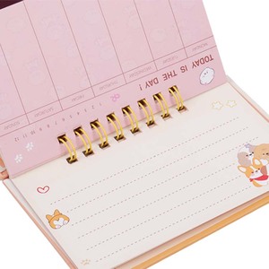Agenda hebdomadaire mignon avec un adorable motif animalier, carnet portable à spirale pour liste de tâches quotidiennes, organisation des études et du travail - Product Image 6